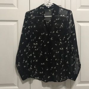 Express The Portofino Shirt Birds